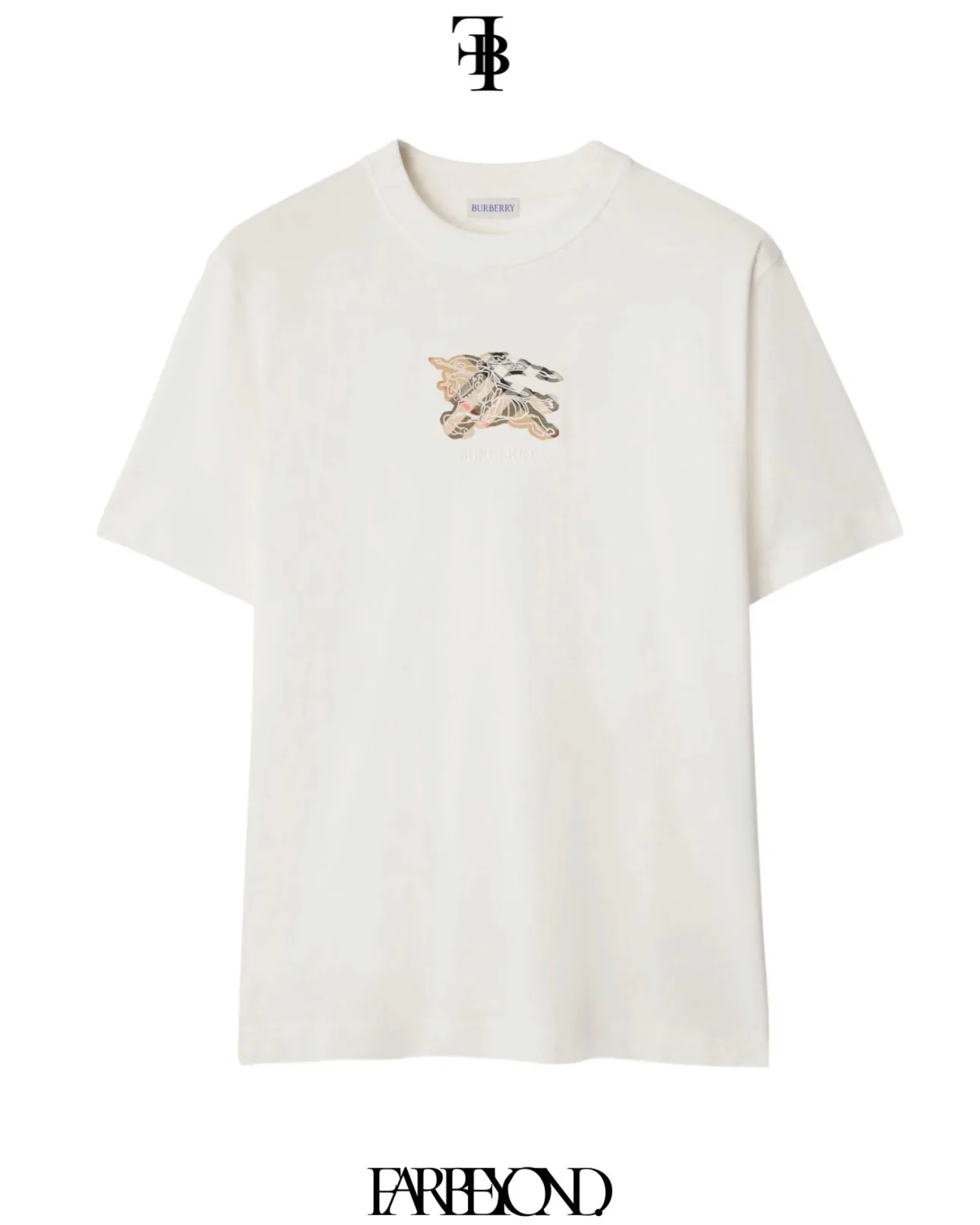 Burberry - EKD Check Cotton T-Shirt
