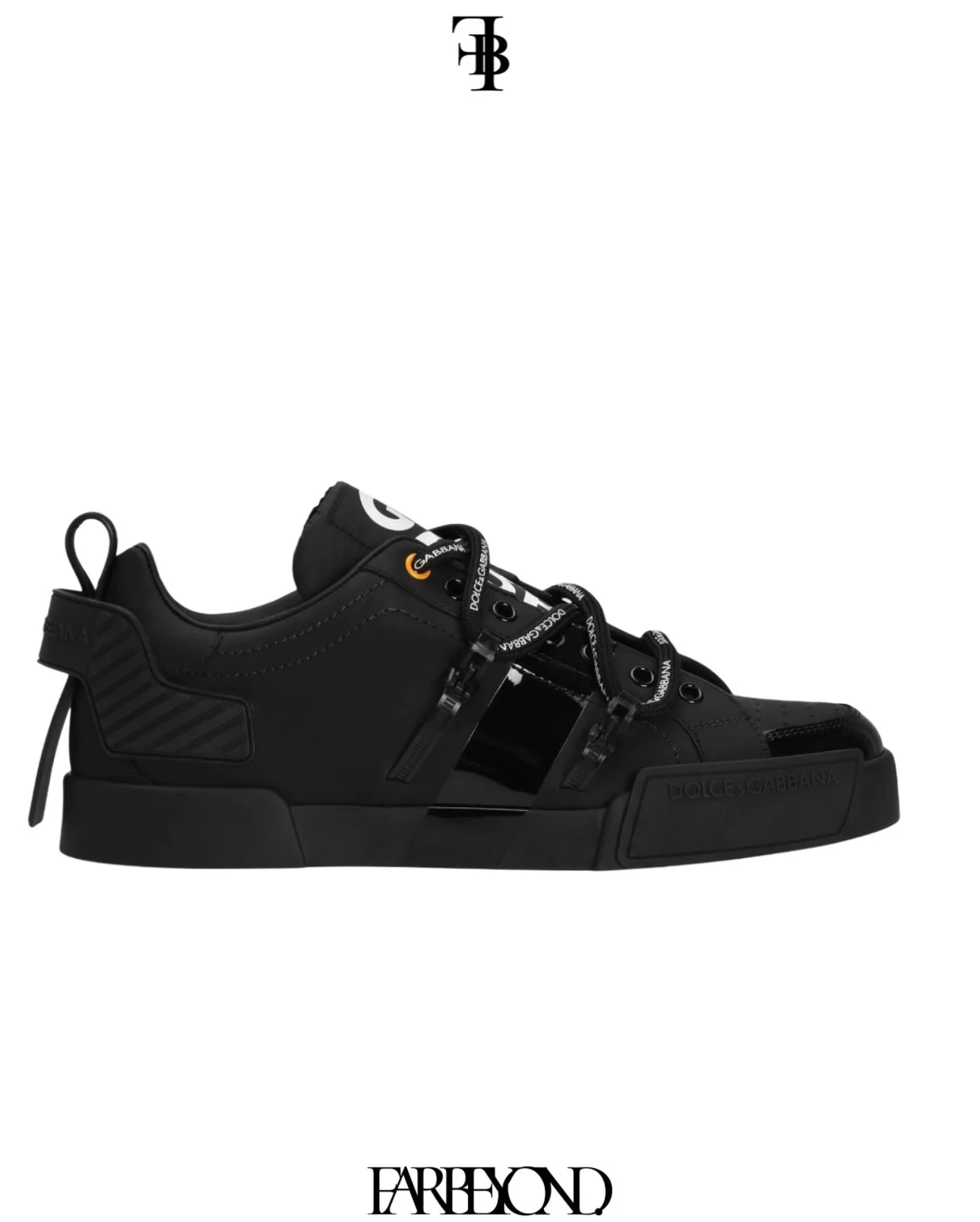 Dolce & Gabbana Portofino Sneakers - Calfskin & Patent Leather