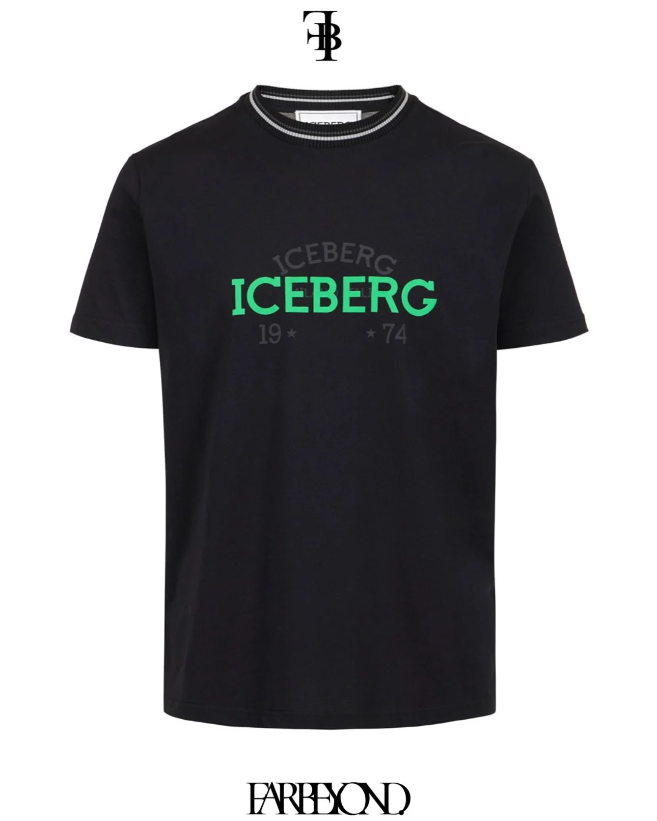 ICEBERG - 1974 Milano Green Logo print T-Shirt