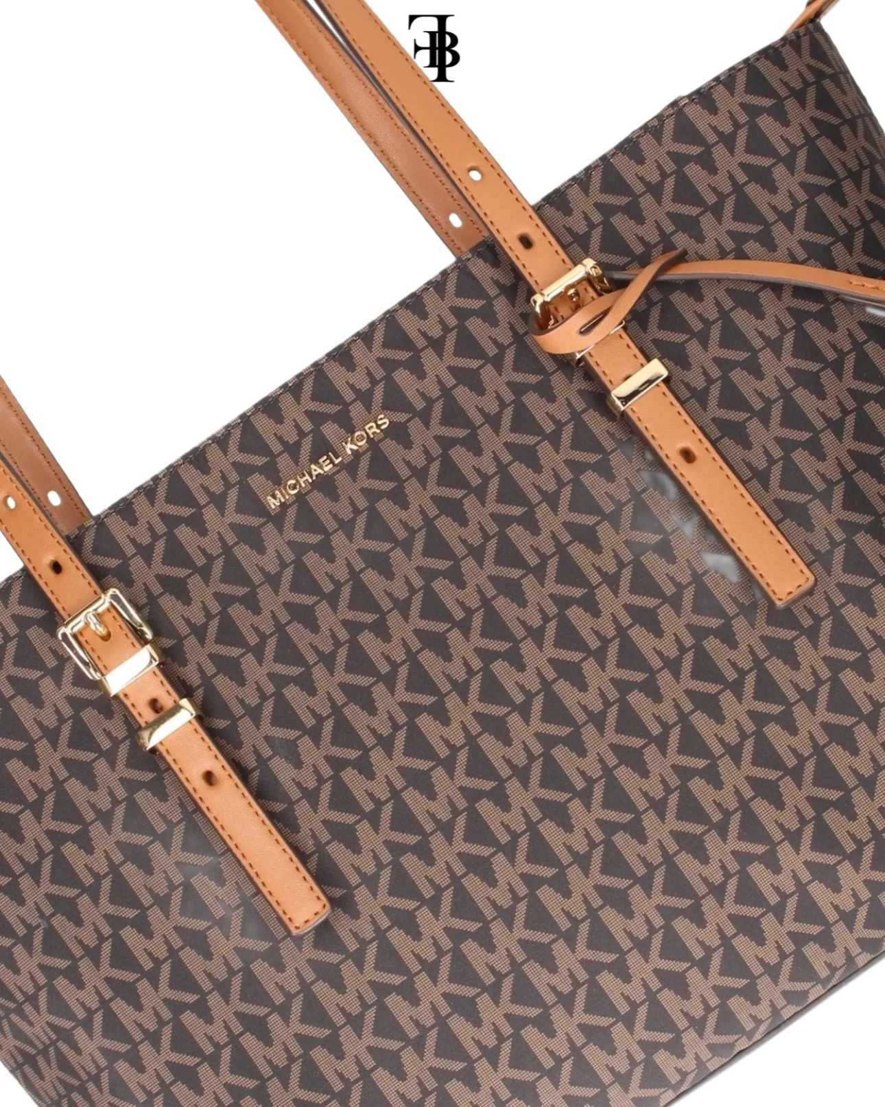 Michael Kors - Medium Quinn Buckle Monogram Tote Bag - Image 4