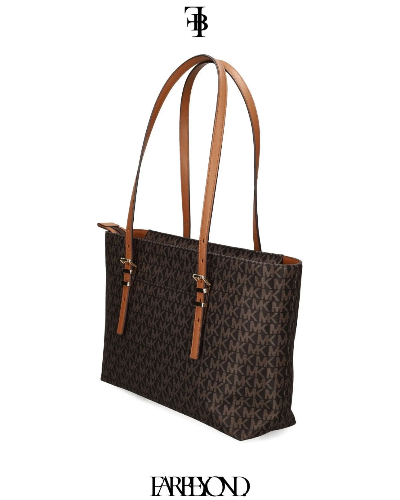 Michael Kors - Medium Quinn Buckle Monogram Tote Bag - Image 3