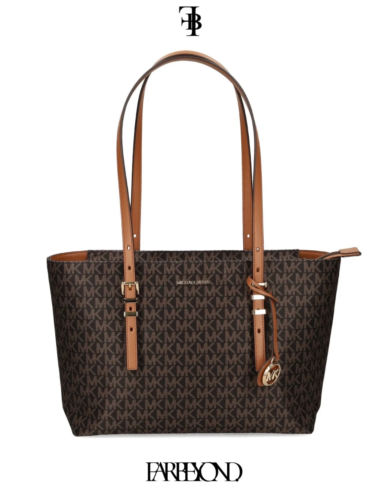 Michael Kors - Medium Quinn Buckle Monogram Tote Bag