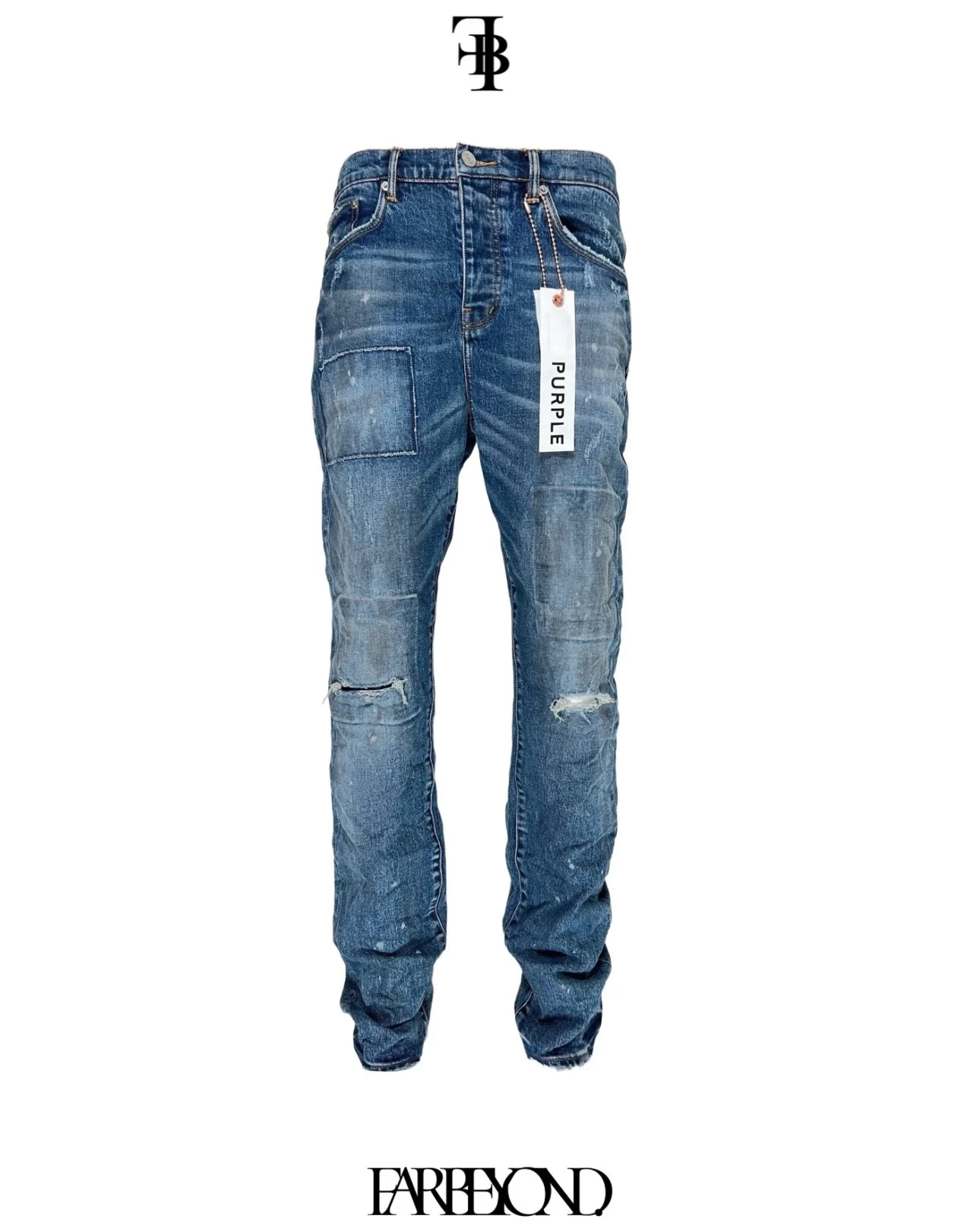 Purple Brand - Patch Detail Jeans