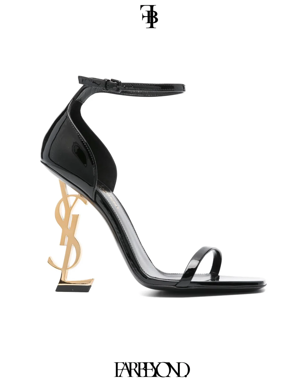 Saint Laurent Opyum patent leather sandals