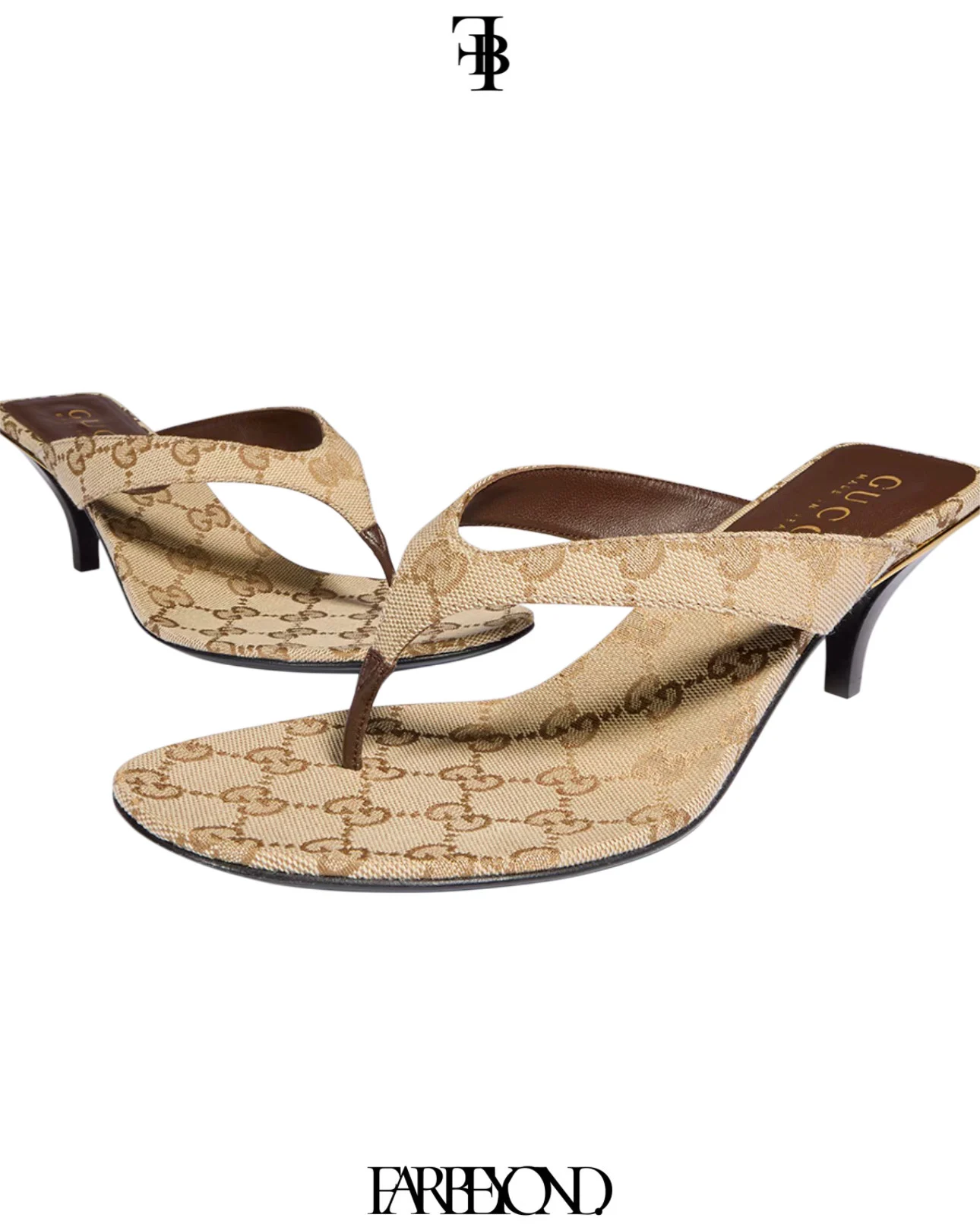 Gucci Vittoria Leather Thong - Image 2
